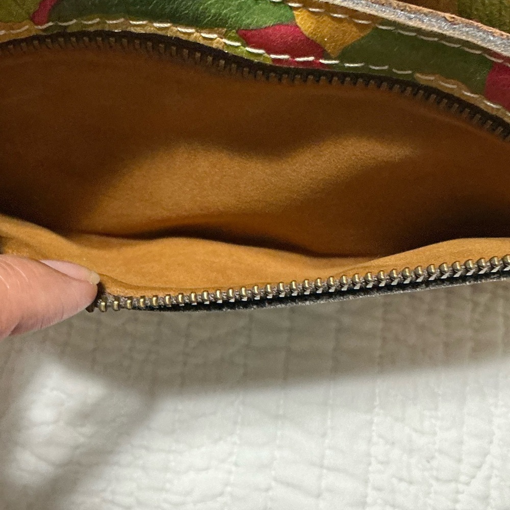 EUC Patricia Nash Leather Spring Lily Crossbody Bag - Picture 8 of 16